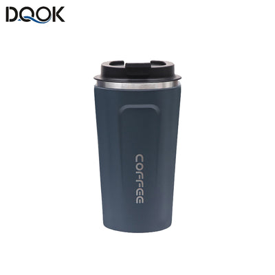 Mug Coffee Cup with Cover Stainless Steel Silicone Metal Coffee Insulated Water Cup Portable Outdoor Portable Cup for Gifts